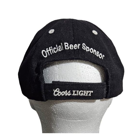 Vtg Super Bowl XXXVII Coors Light Hat Adjustable Cap Black NFL Embroidered Logo - Picture 4 of 10